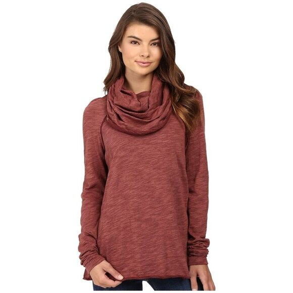 Free People Beach One Body Terracotta Cotton Cocoon Cowl Pullover - NWT - Picture 1 of 6